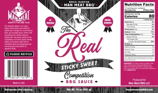 Man Meat BBQ Sticky Sweet Sauce
